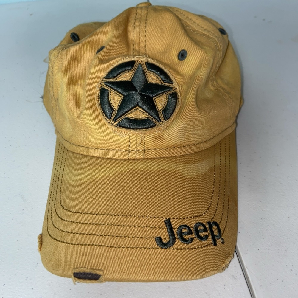 Jeep Hat Yellow One Size Ball Cap Hat